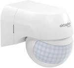 Oktaplex Ana 12V - 24V Bewegungsmelder IP44 180 Grad Potentialfrei Wei&szlig;