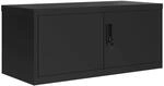vidaXL Aktenschrank Schwarz 90x40x40 cm Stahl