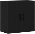 vidaXL Wandmontierter Schrank Schwarz Eichen-Optik 60 x 31 x 60 cm 862944