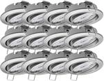 Oktaplex 12er Set Einbauleuchte Dijon Schwenkbar inkl. LED Modul Warmwei&szlig;...