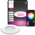 Philips Hue LED-Einbauleuchte Slim White & Color Ambiance &Oslash; 9 cm Wei&szlig;