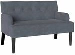 vidaXL Chesterfield Bank Dunkelgrau 112 x 65,5 x 75 cm Samt 42019287