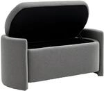 HOMCOM Sitzbank Bettbank mit Stauraum Polsterbank 105 x 44 x 45 cm