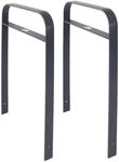 TRUTZHOLM 2x Fahrradanlehnb&uuml;gel 115 x 76 cm Flachstahl 13 mm Anthrazit Typ H