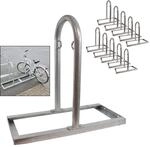 TRUTZHOLM 10x Fahrradanlehnb&uuml;gel 90 x 84 cm Stahl Feuerverzinkt &Oslash; 49 mm Typ U