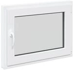 vidaXL Kellerfenster RISOR Wei&szlig; 80 x 50 cm PVC und Glas 42047196