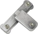 Gardinia Kreuz-Adapter Memphis f&uuml;r Universal Tr&auml;ger Aluminium
