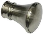 Gardinia Endst&uuml;ck Windsor Konus f&uuml;r &Oslash; 25 mm Edelstahloptik 2-er Pack