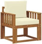 vidaXL Outdoor-Sofagarnitur Massives Akazienholz und Polyester 3436227
