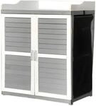 Coemo Gartenschrank Lola aus Holz mit Verzinkter Arbeitsplatte