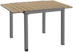 Tectake Aluminium Gartentisch Inca F&uuml;r 4 6 Personen Ausziehbar Lamellen In