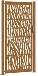 vidaXL Gartentor 105 x 205 cm Verwitterungsstahl Trace-Design 4100988