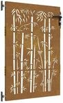 vidaXL Gartentor 85x150 cm Cortenstahl Bambus-Design 153235