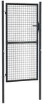 vidaXL Gitter-Gartentor Verzinkter Stahl 100 x 175 cm Grau 145774