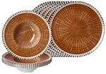 Ritzenhoff & Breker Natura Pizza- und Pasta-Set 12-teilig Braun