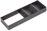 Emuca Schubladenorganisator Orderbox 150x470mm Stahl und Holz Anthrazitgrau