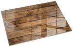 Tulup Glasplatte f&uuml;r Kamin Holzbrett mit Maserung Kaminofen Glas Bodenplatte