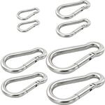 vasalat Set Karabiner-Set Edelstahl 4 Gr&ouml;&szlig;en bis 45/99/176/237 kg 8 St&uuml;ck