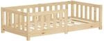 ML-Design Kinderbett 70x140 cm Natur aus Kiefernholz mit Lattenrost