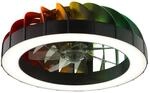 Brilliant LED-Deckenleuchte Fanora mit Ventilator Schwarz &Oslash; 46 cm