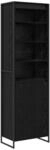vidaXL Hohe Schr&auml;nke 2 Stk Schwarz Eichen-Optik 60 x 36 x 200 cm 3403028