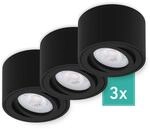 Oktaplex 3er Set Aluminium LED Spot Modern Lile S Schwenkbar inkl. LED-Module