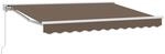 vidaXL Manuell Einziehbare Markise Taupe 5 x 3 m 3426389