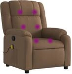 vidaXL Massagesessel Braun Stoff Modell 9