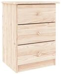 vidaXL Nachttisch ALTA 41x35x55 cm Massivholz Kiefer
