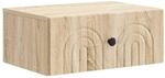 vidaXL Wandmontierter Nachttisch Sonoma-Eiche 49 x 34,5 x 20 cm 898109