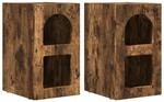 vidaXL Nachttisch 2 Stk Ger&auml;ucherte Eiche 29,5 x 35 x 50 cm 891235
