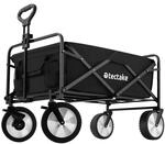 Tectake Bollerwagen Leon Faltbar Mit Bremsen und Gummierten Kunststoffr&auml;dern 91 x