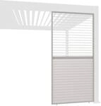 Weide Horizontale Lamellenwand F&uuml;r Weide Pergola Aus Aluminium In Ivory...