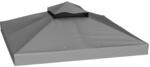 Outsunny Ersatz-Vordach Polyester Dunkelgrau 300L x 300B cm