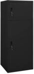 vidaXL Sattelschrank Schwarz 53x53x140 cm Stahl