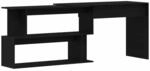 vidaXL Schreibtisch Schwarz Eichen-Optik 200 x 50 x 76 cm 862465