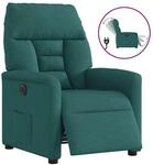 vidaXL Relaxsessel Elektrisch Dunkelgr&uuml;n Stoff 3303018