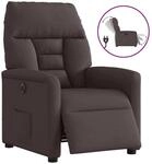 vidaXL Relaxsessel Elektrisch Dunkelbraun Stoff 3303017