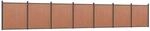 vidaXL Zaunelement Braun 1218x186 cm WPC 3282804
