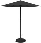 vidaXL Garten-Schirm mit Fu&szlig; 230 x 230 cm Polyester Rechtwinklig 42036215