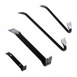 Relaxdays Brecheisen Stahl Schwarz 4er Set 45 cm x 2,5 cm x 2 cm