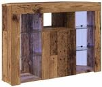 vidaXL Eck-LED-TV-Schrank Altholz 100x40x68cm Holzwerkstoff 889793