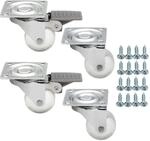 SOTECH Set 2 und 2 M&ouml;belrolle KIEL &Oslash;35 mm Transparent inkl. Schraubenset
