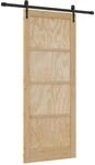 vidaXL Schiebet&uuml;r ORKDAL Natur 86 x 211 cm Massives Kiefernholz 3445601