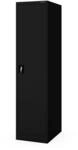 Jan Nowak Aktenkabinett mit Schl&uuml;ssel ALEX D600 185 x 45 x 60 cm Schwarz