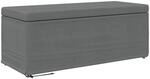 vidaXL Hocker Dunkelgrau 101 x 41 x 40 cm Stoff und Pressholz 876789