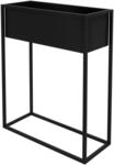 ML-Design Blumenst&auml;nder im Schwarz aus Metall 60x25x78 cm Stehend Rechteckiger