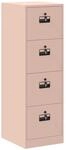 vidaXL Aktenschrank 2 Stk Rosa 44 x 50 x 106,5 cm Kaltgewalzter Stahl 3406155