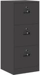 vidaXL Aktenschrank Schwarz 44 x 50 x 106,5 cm Kaltgewalzter Stahl 891616