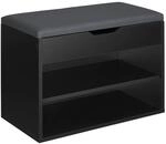 Tectake Schuhbank Jasmina F&uuml;r 6 Paar Schuhe Mit Sitzpolster 60 x 30 x 43 50 cm